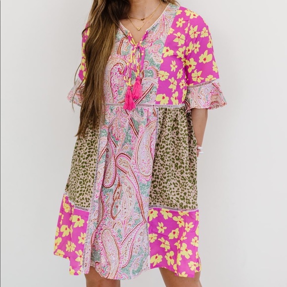 ODDI PATCHWORK DRESS - Picture 3 of 11